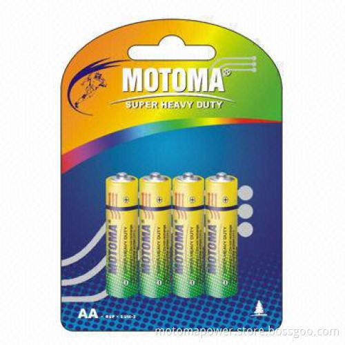 1.5V Dry Battery, AA Size, R6P, SUM-3 for Remote Control, Clock and Toys